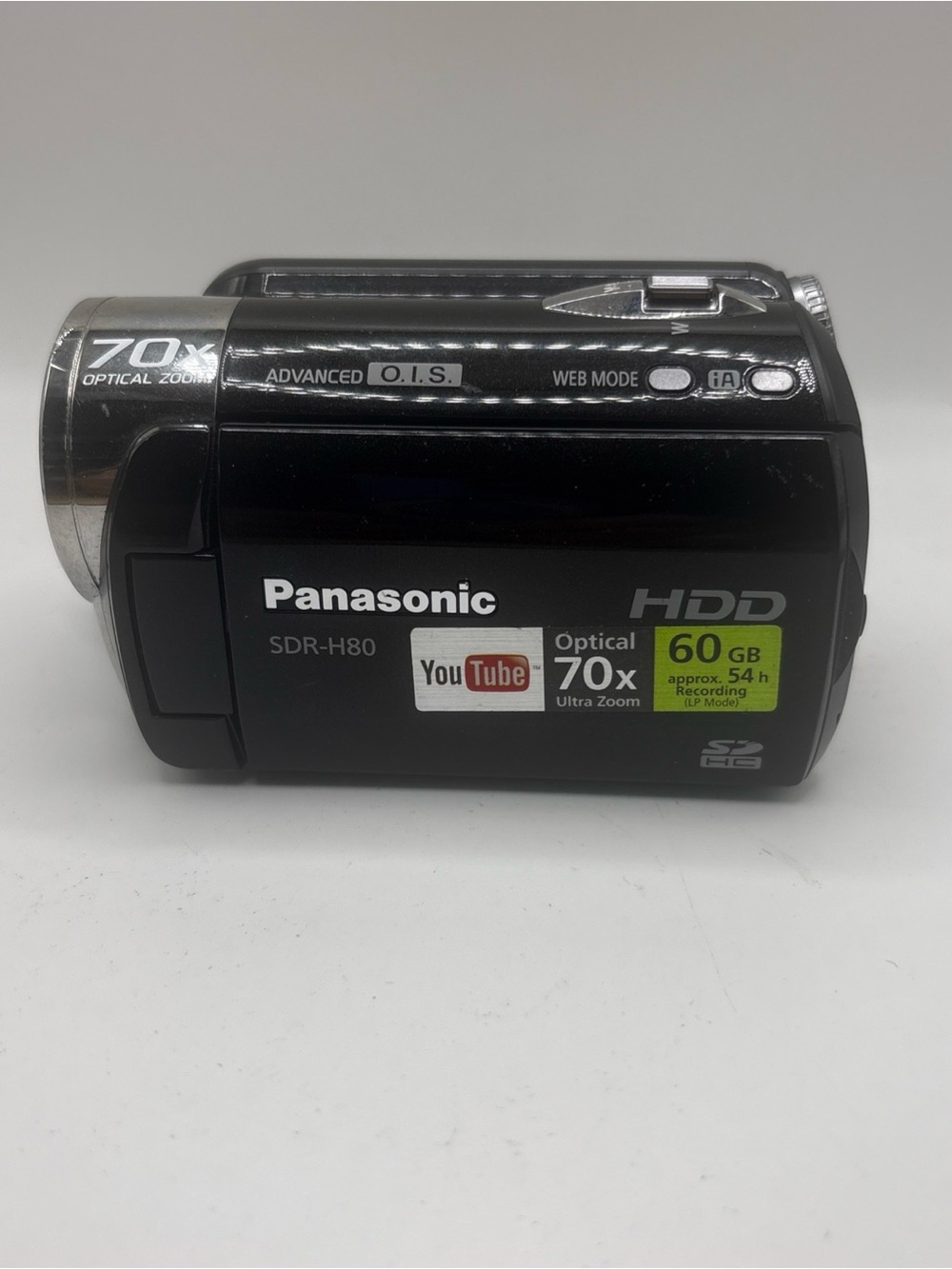 Panasonic SDR-H80P 60 GB Camcorder -  Black SDRH80P no battery/charger